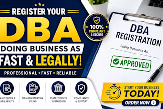handle your US dba registration, wyoming trade name and fictitious business name