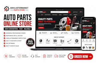 build automated auto parts shopify store, oem aftermarket parts store