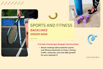 create elite sports and fitness backlinks