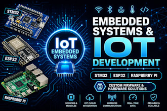 develop firmware for stm32, esp32, arduino with clean code