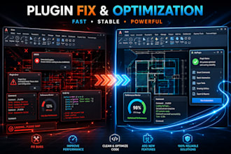 fix, optimize, or upgrade your existing autocad plugin
