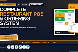 restaurant pos, management system and online ordering app