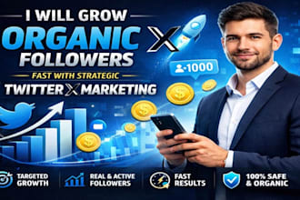 grow twitter x followers with organic x marketing and promotion, telegram ads