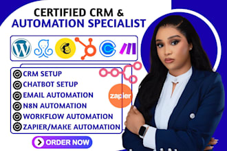 setup wordpress manychat mailchimp hubspot calendly zapier make n8n automation
