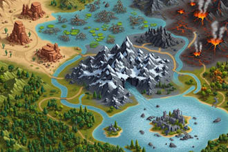 design 3d map ,game maps, fantasy maps, custom designs
