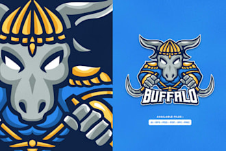 do modern high quality meaningful buffalo logo