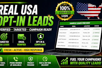 provide targeted fresh USA sweeps take leads