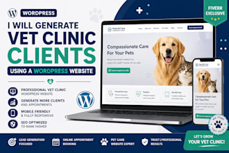 generate vet clinic clients using a wordpress website