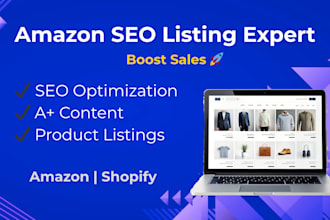 do amazon product listing SEO and shopify product listing