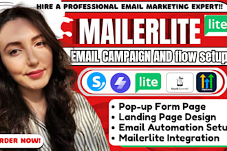 setup mailerlite email campaign ghl clickfunnels landing page mailerlite website