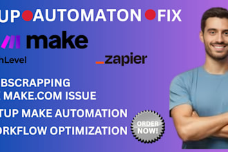 create powerful make com zapier automation workflow automation expert