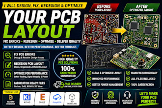 design, fix, redesign and optimize your pcb layout