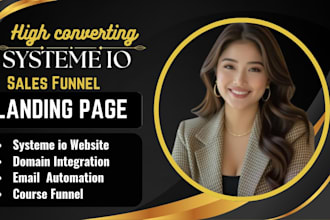 design systeme io sales funnel systeme io landing page kajabi samcart website