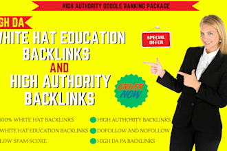 create high authority education backlinks for SEO ranking