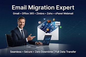 migrate your email to gmail, office365, zimbra, zoho cpanel webmail