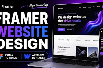 develop framer website, framer website design, framer landing page, framer