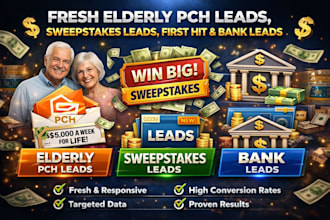 provide fresh elderly p c h leads, sweeps takes leads, first hit and bank leads