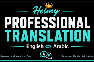 do professional data entry and arabic to english translation