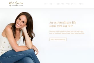 design professional life coaching website, consulting, and speaker website
