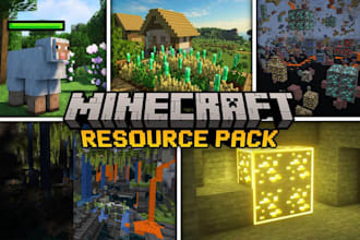 do minecraft mod, plugins, datapack, resourcepack, custom mobs, items and biomes