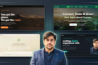 develop a modern front end website with responsive design