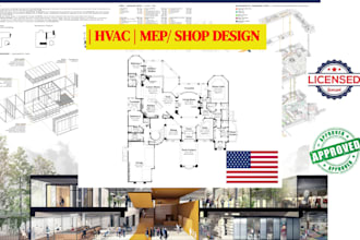 create structural shop drawings, hvac, mep design