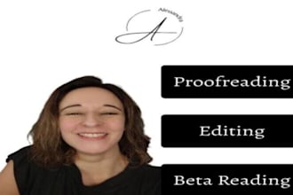 edit, beta read, or revise your manuscript
