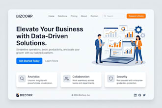 create optimized UI UX for business websites