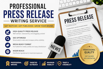 write and distribute a professional press release that gets media coverage idaho