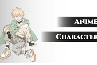 draw your anime character in a clean, stylized pose