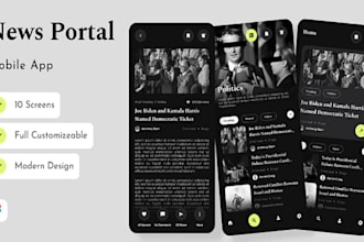 develop news portal app, magazine app, news website, magazine website