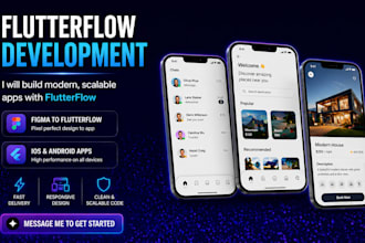 build flutterflow mobile app for ios android with firebase integration