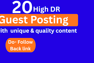 publish a guest post with backlinks