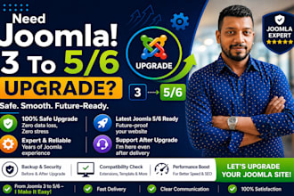 do upgrade,  update, migration for joomla website