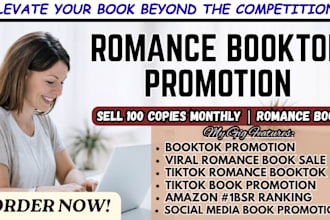 promote romance booktok promotion book tok amazon kdp ads tiktok viral romance