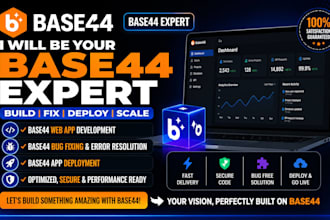 be your base44 expert for encoding, bug fixing, app deployment, and web app