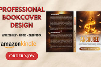 design book cover for amazon KDP, kindle ebook design paperback cover design