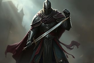 draw concept art of knights, medieval, dark fantasy warriors character
