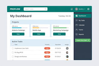 design modern and responsive UI UX