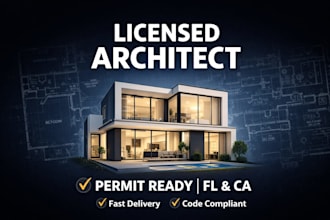 design floor plans and permit drawings as a licensed architect