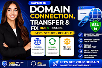 connect your domain to any website and fix dns, SSL issues