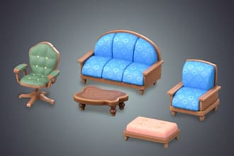 create 3d design, 3d art, decor and model for second life
