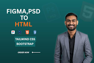 do figma to HTML conversion for a fully responsive website