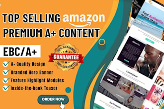 design attractive ebc, a plus content for amazon kdp books in 48 hours