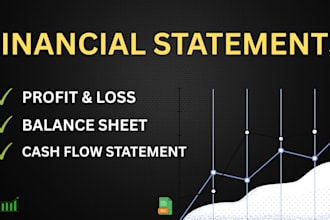 prepare professional financial statements in excel