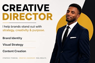 be your creative director and build a powerful brand identity