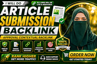 submit articles to high quality websites for SEO visibility