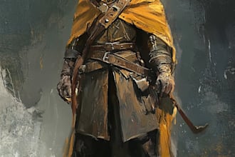 fantasy dnd character illustration