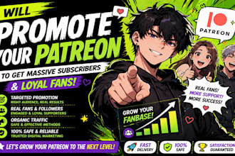 do patreon promotion for organic fans and paying subscribers targeted audience