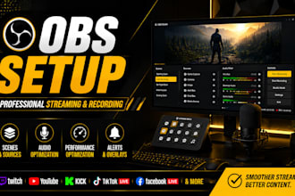 set up obs studio for professional streaming and recording